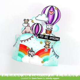LF3092 Lawn Cuts Custom Craft Die Platform Pop-Up Cloud Inserts