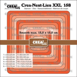 CLNestXXL158 Crealies Crea-Nest-Lies XXL Vierkant glad