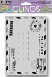 HA-CG519 Hero Arts Cling Stamps Thanks Postcard