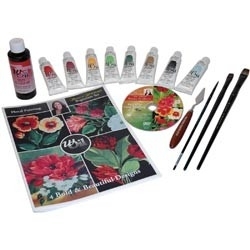 132755 Donna Dewberry Beginner Floral Painting With Oil Set
