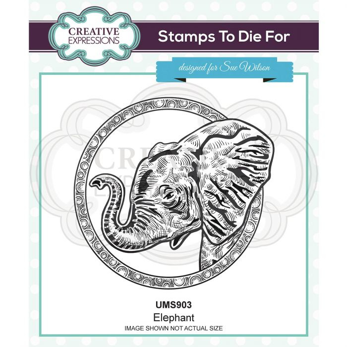 UMS903 Creative Expressions Pre cut stamp Olifant