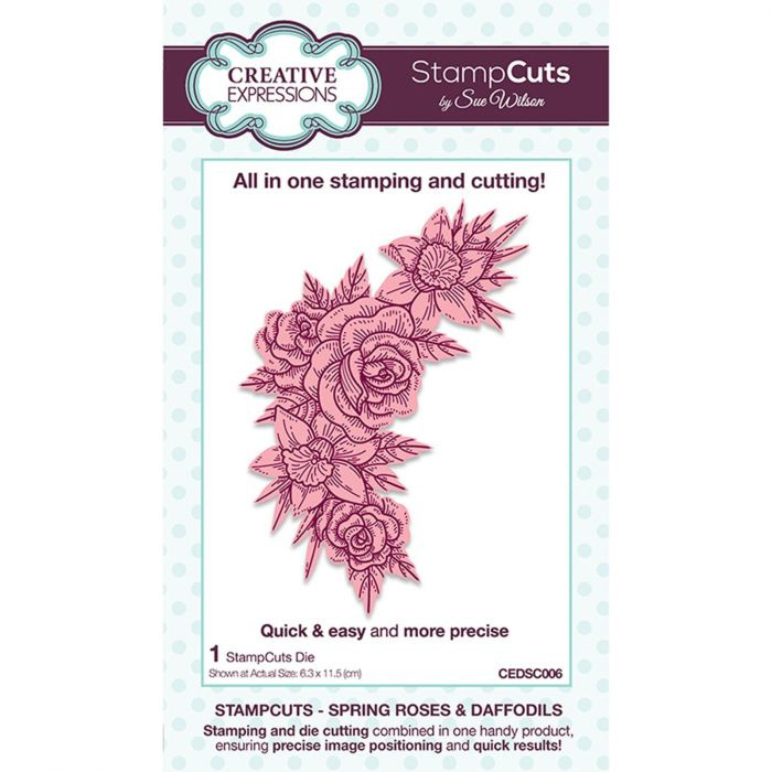 CEDSC006 Creative Expressions Stampcuts Spring roses & daffodils