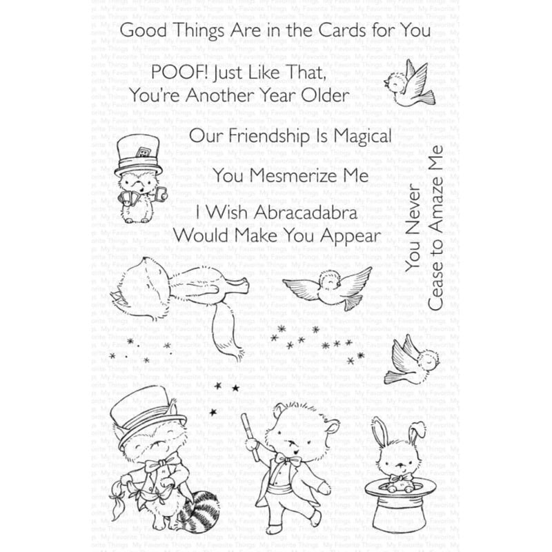 SY43 My Favorite Things Stacey Yacula Stamps Abracadabra 4"X6"