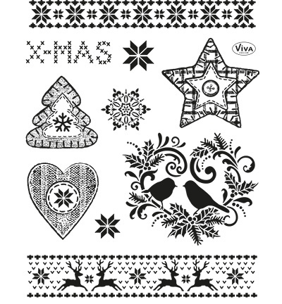 4003.146.00  Viva Clear Stamps Weihnachtsmotive II