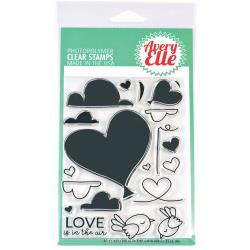 304063 Avery Elle Clear Stamp Set Love Is In The Air 4"X6"