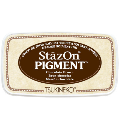 SZ-PIG-41 Tsukineko StazOn Pigment Chocolate Brown