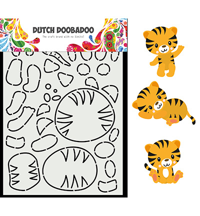 470.784.063 Dutch DooBaDoo Card Art Built up Tijger