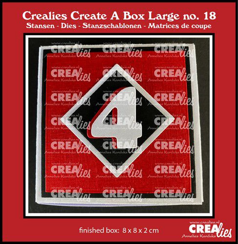 CCABL18 Crealies Create A Box Large Adventsdoosje 8 cm met cijfers