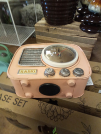 Klok/spaarpot "radio"