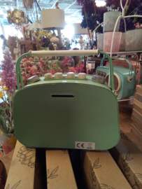 Klok/spaarpot "radio"