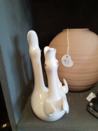 Vaas  3 zwaan offwhite