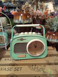 Klok/spaarpot "radio"