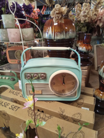 Klok/spaarpot "radio"