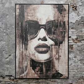 Gaia face bril schilderij