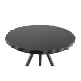 Black marmer sidetable