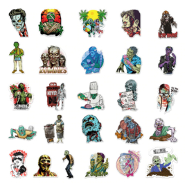 Zombie Sticker Set  (50 stuks)