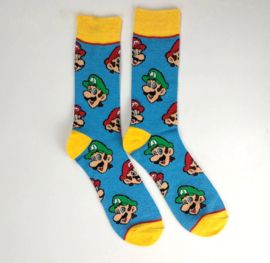 Mario Bros Sokken Blauw  