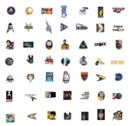 Star Trek Sticker Set  (50 stuks)