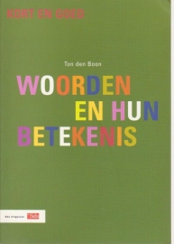 Woorden en hun betekenis, Ton den Boom