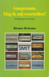 Aangenaam. Mag ik mij voorstellen, Riemer Reinsma