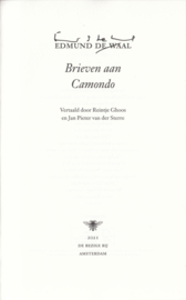 Brieven aan Camondo – Edmund de Waal | Gesigneerd