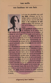 Het geschilderde woord/Van Bauhaus tot ons huis, Tom Wolfe