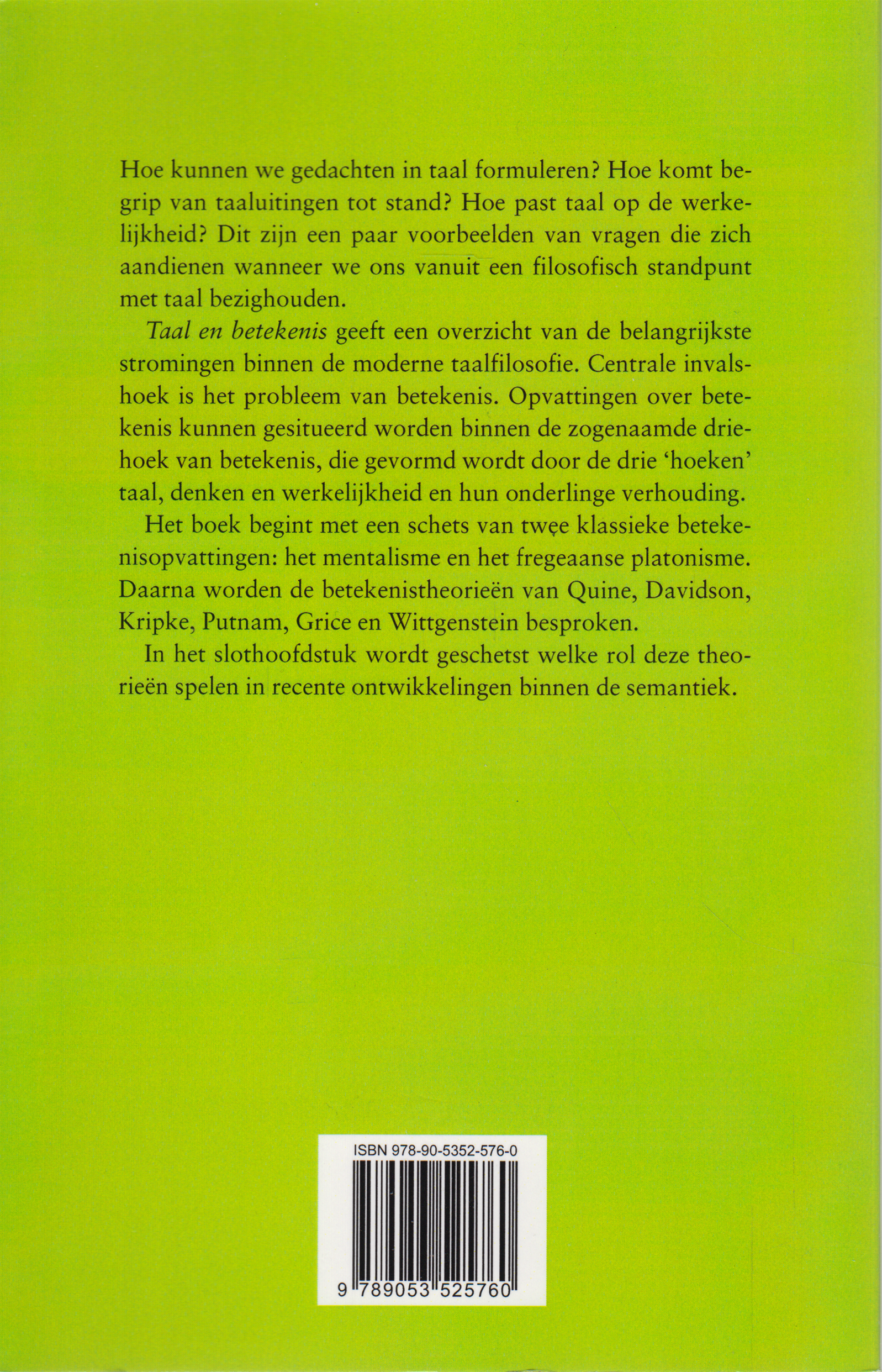 Taal en betekenis, Martin Stokhof