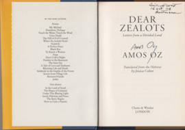 Dear Zealots, Amos Oz