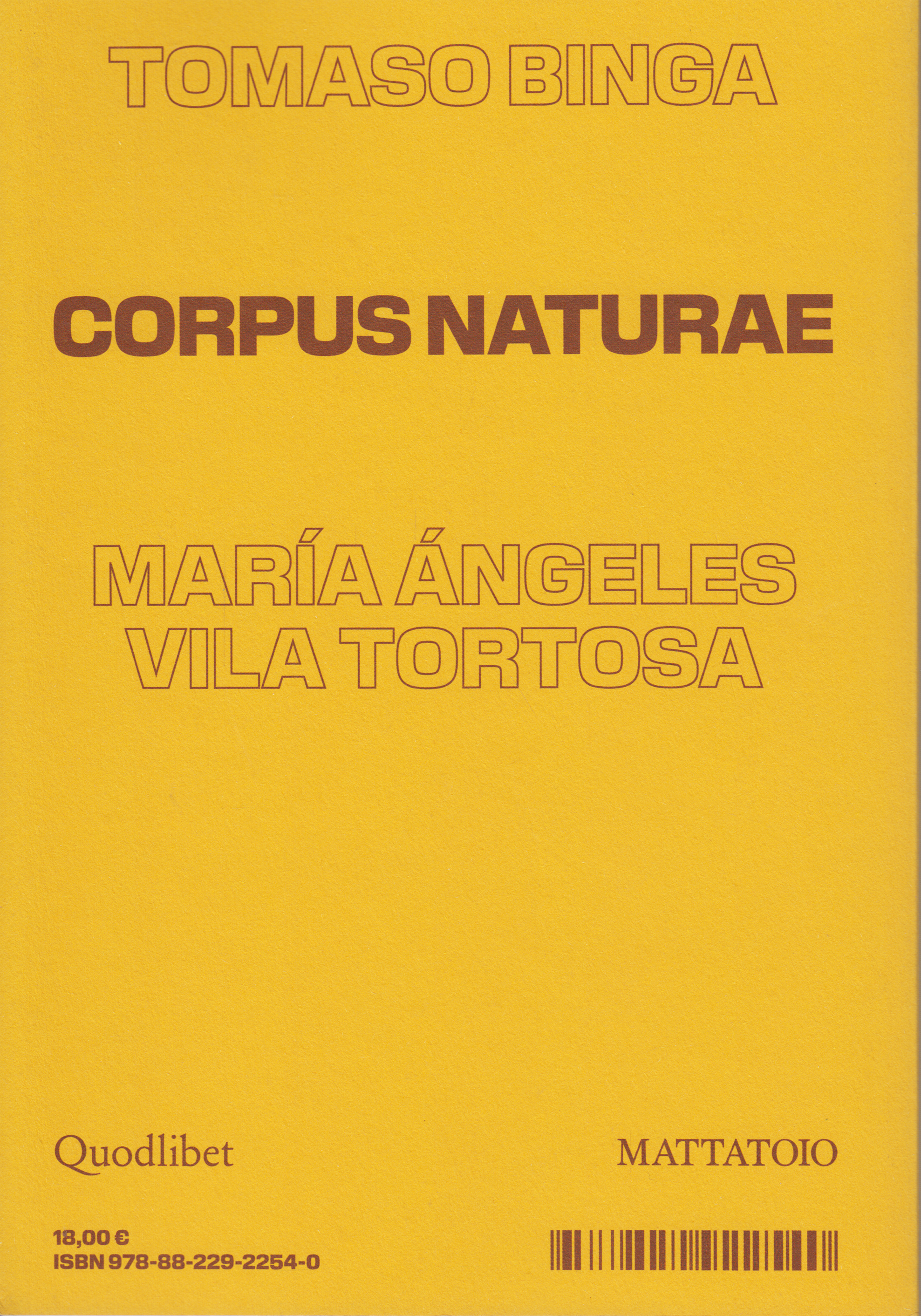 Corpus Naturae, Tomaso Binga and María Ángeles Vila Tortosa