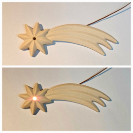 Vrl-84 Ster /  Komeet van hout met lichtje