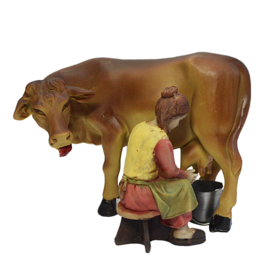 Kg9-7.29 Boerin melkt koe