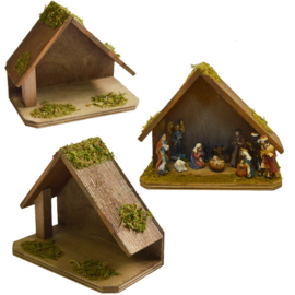 Kst-01  Miniatuur kerststal (3.5 cm fig)