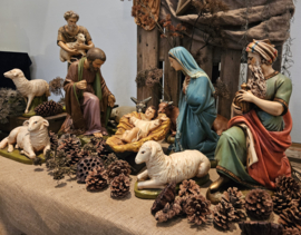 Gips 29:  Grote Kerstbeelden  (18dlg) 60cmH