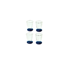 p-Ld15: Glazen 4 stuks (1.3 cm hoog)