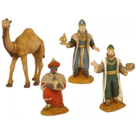 Sp-42: Drie koningen met 1 kameel (set 4 stks)