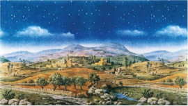 Gpa-B12b: Bethlehem achtergrond (70x125cm)