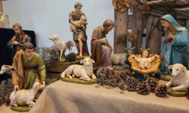 Gips 29:  Grote Kerstbeelden  (18dlg) 60cmH