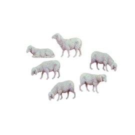 Dd-811f Setje van 6 Schapen (1.2 cmH)