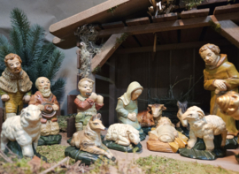 Gips 06b: Kerstbeelden  (19dlg) 16 cmH