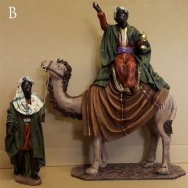 TCbld-1.13: Koning op kameel met drijver