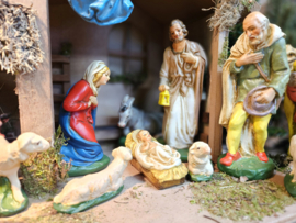 Gips 10: Oude Kerstgroep  (20dlg) 18cmH