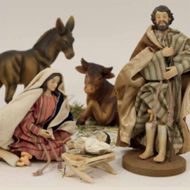 Kg-DIY-1.2: Herders en Herderin / engel (Set 3 fig)