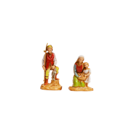 Kg-3.5-3: Twee figuren met kindje (2 dlg)