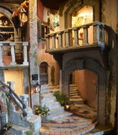 Kerststal diorama 'Made in Ashtown'
