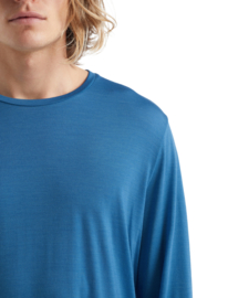 Icebreaker Mens Sphere Li LS Tee / Azul - XLarge