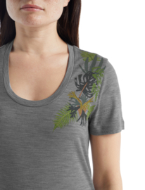 Icebreaker 	Wmns Tech Lite SS Scoop Tee Fabulous Ferns / Metro Hthr - S-M-L-XL