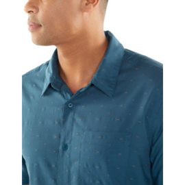 Icebreaker Mens Compass SS Shirt / Thunder/Timberwolf/Dobby - Medium