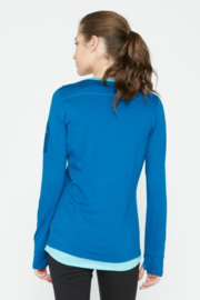 Icebreaker 	Wmns Terra LS Henley Isle/Aquamarine - XS-S-M