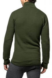 Woolpower 400 | Zip Turtleneck | Black - Dark Navy - Pine Green