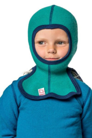 WOOLPOWER Balaclava for Kids - 200 - blauw - groen - rose